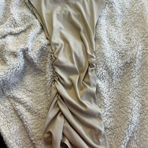 Elegant Beige Maxi Dress